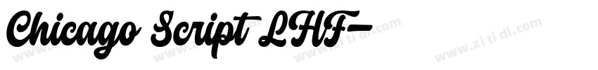Chicago Script LHF字体转换